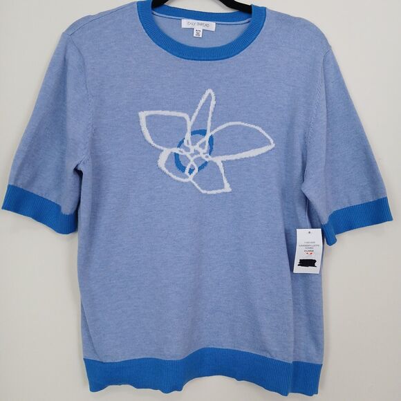 NWT Daily Thread Top Women XLarge Graphic Art Streetwear Soft Knit Floral Casual - Picture 1 of 7